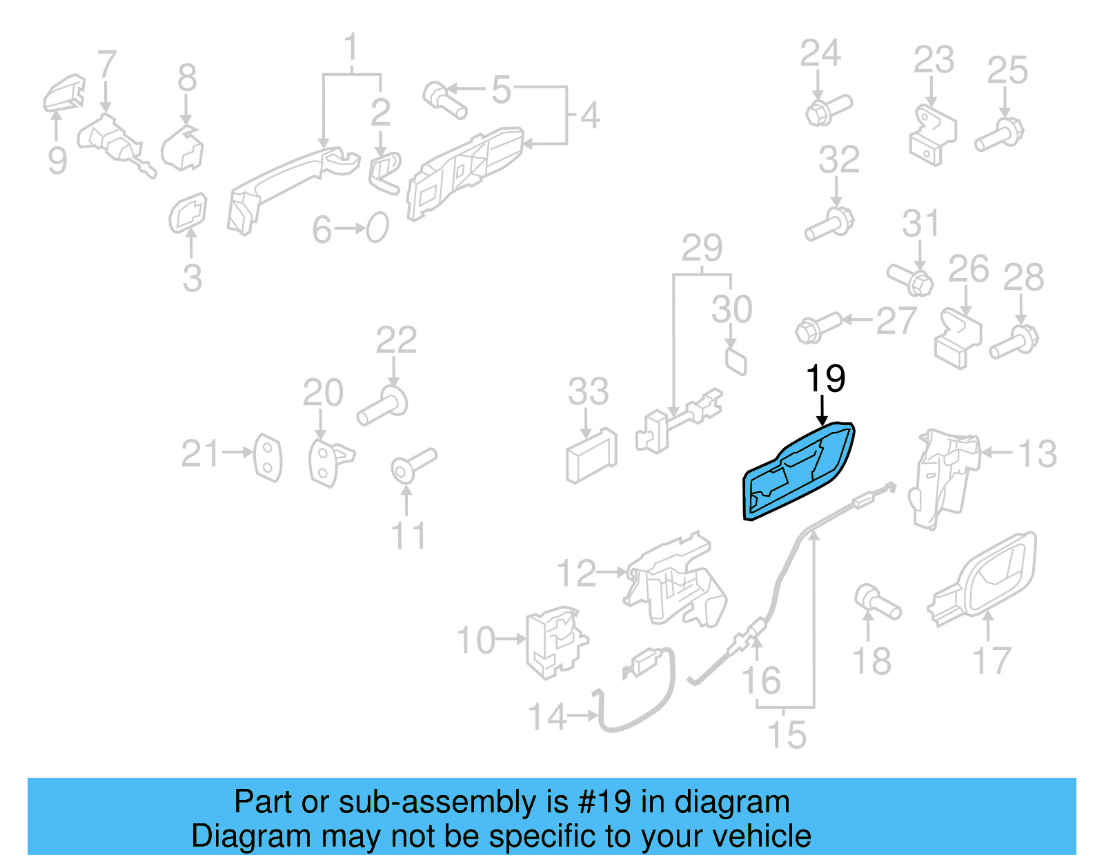 Handle Bezel 5N0-837-197 - View 4