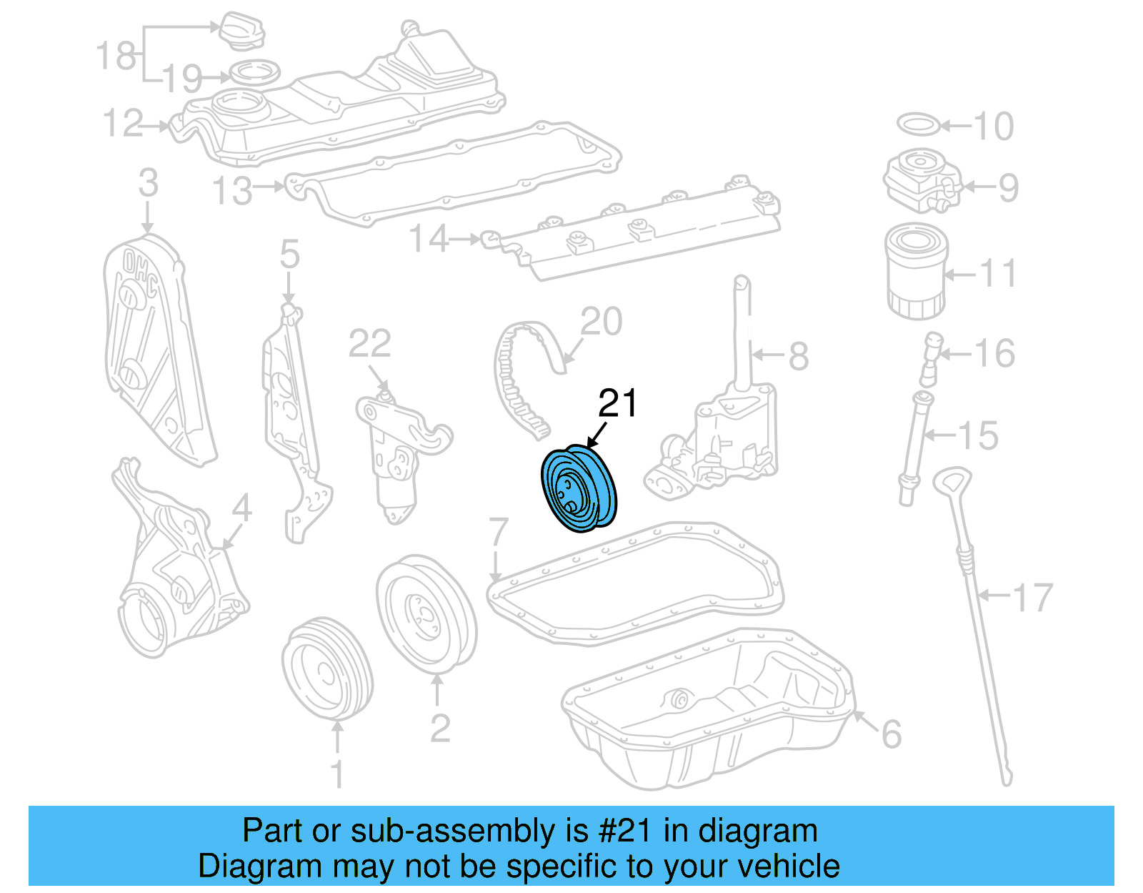 Engine Timing Belt Tensioner 026-109-243-J - View 7