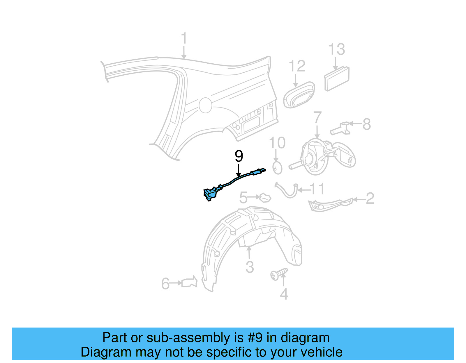 Actuator 3C0-810-773-A - View 8