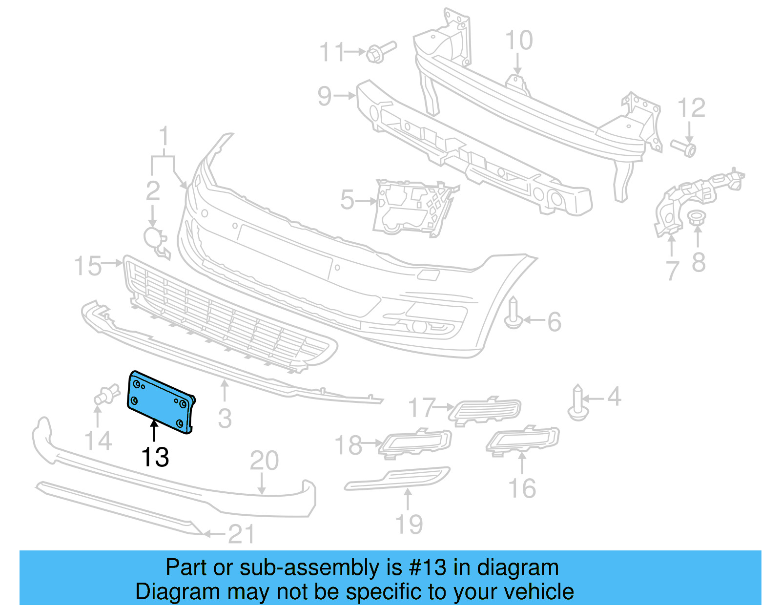 License Bracket 5GM-807-287-9B9 - View 6