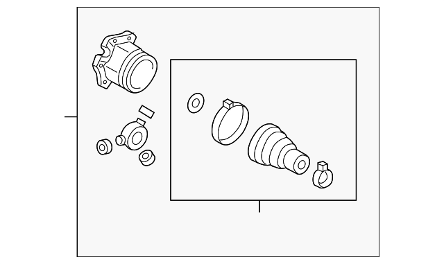 Inner Joint Assembly 1K0-498-103-Q - View 10