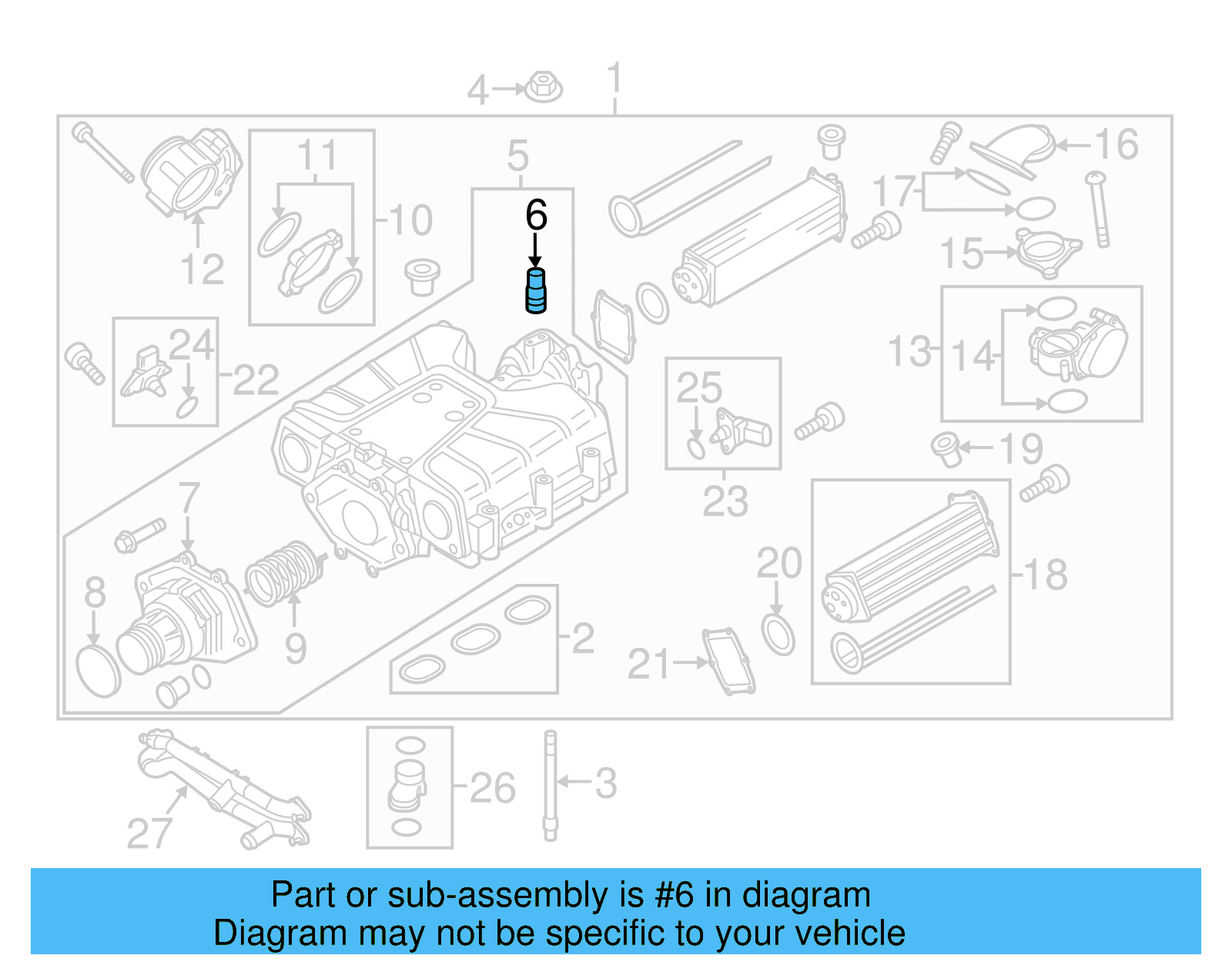 Supercharger Bracket 06E-133-382-A - View 3