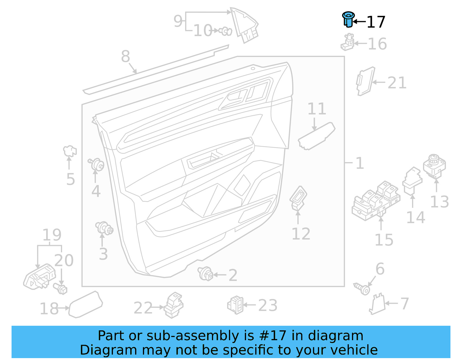 Warning Lamp Sleeve 3C0-919-242-9B9 - View 45