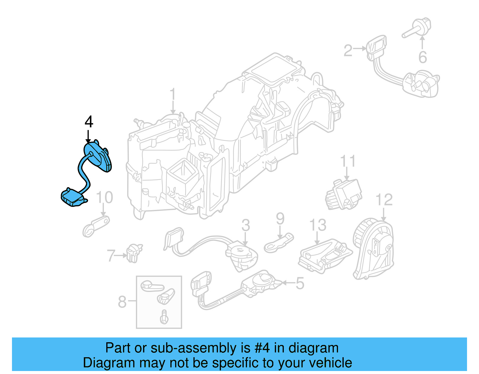HVAC Air Inlet Door Actuator 8D2-820-511-C - View 14
