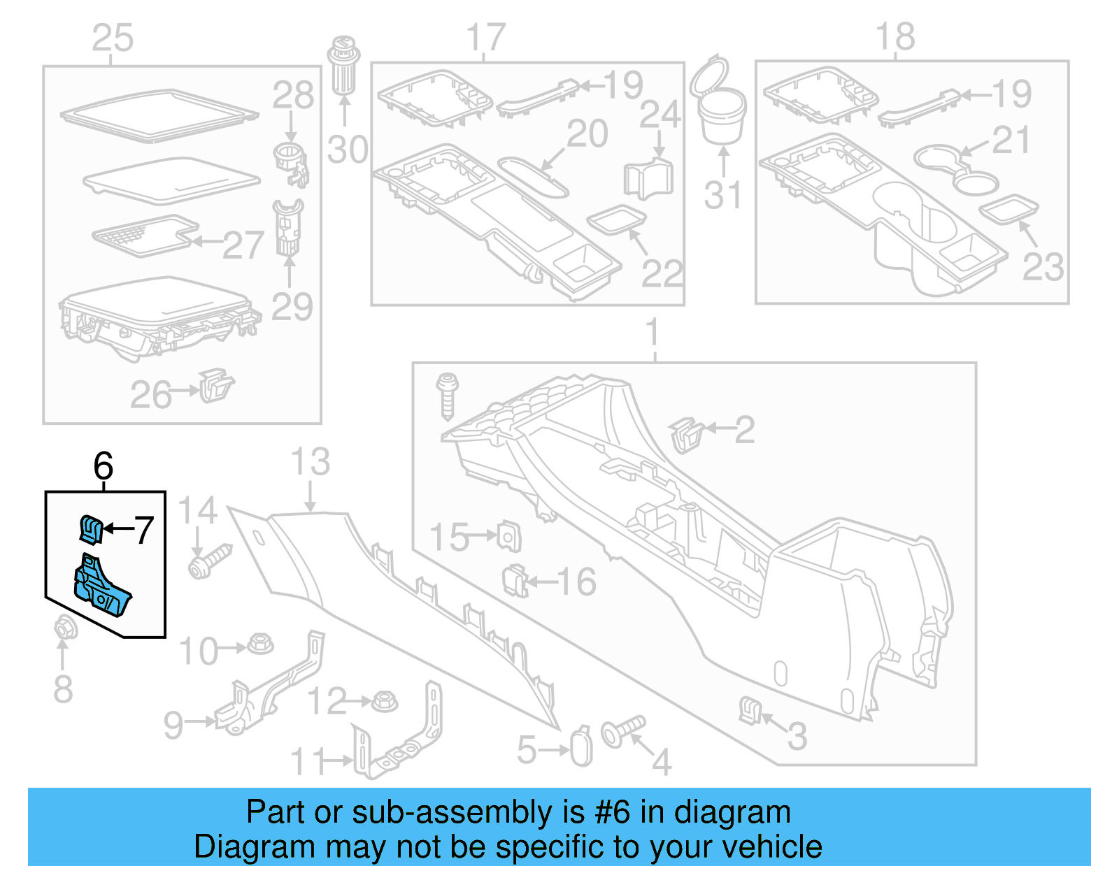 Side Trim Retainer Bracket 5C7-863-144-A - View 20