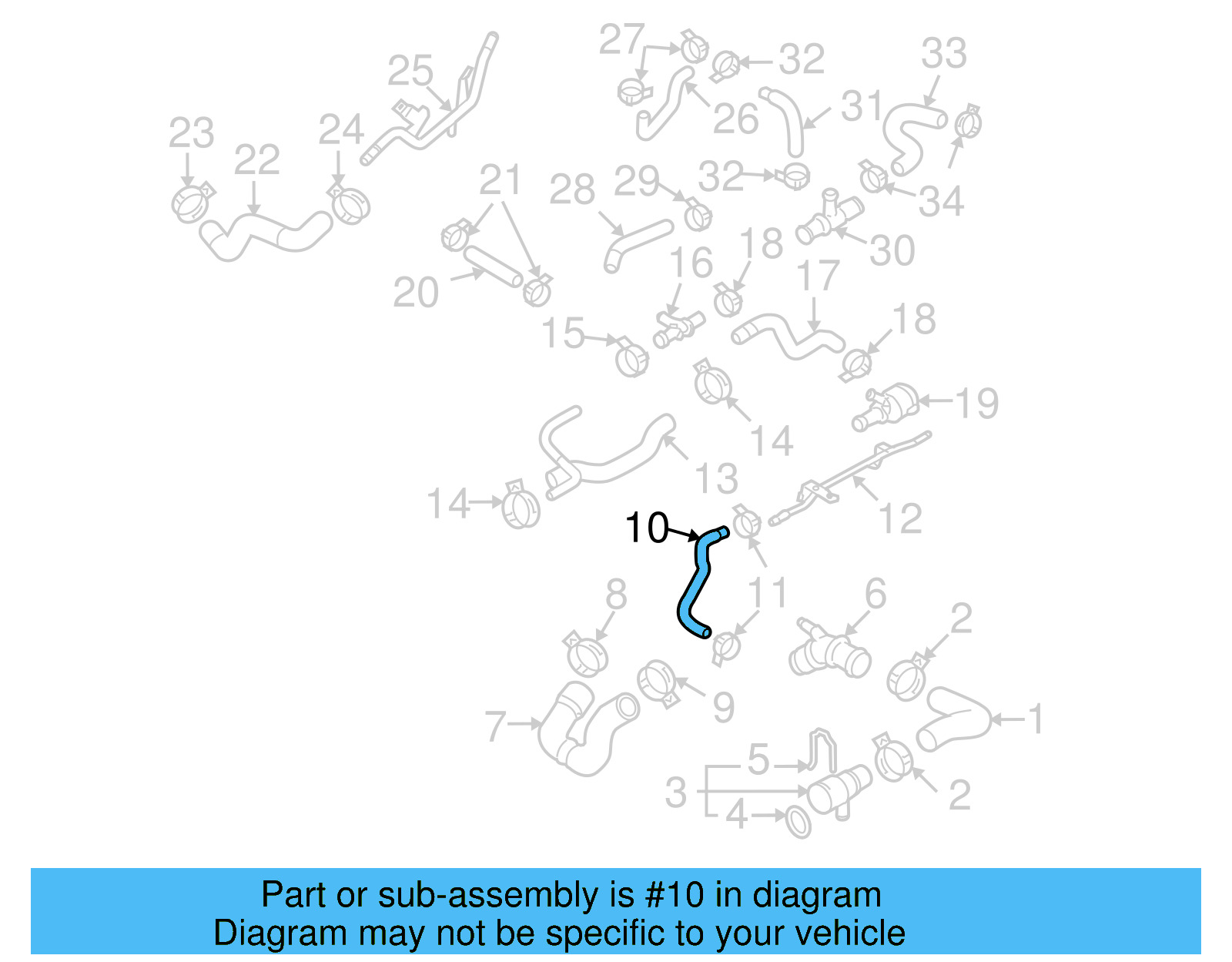 Connector Hose 3C0-121-447-AN - View 4