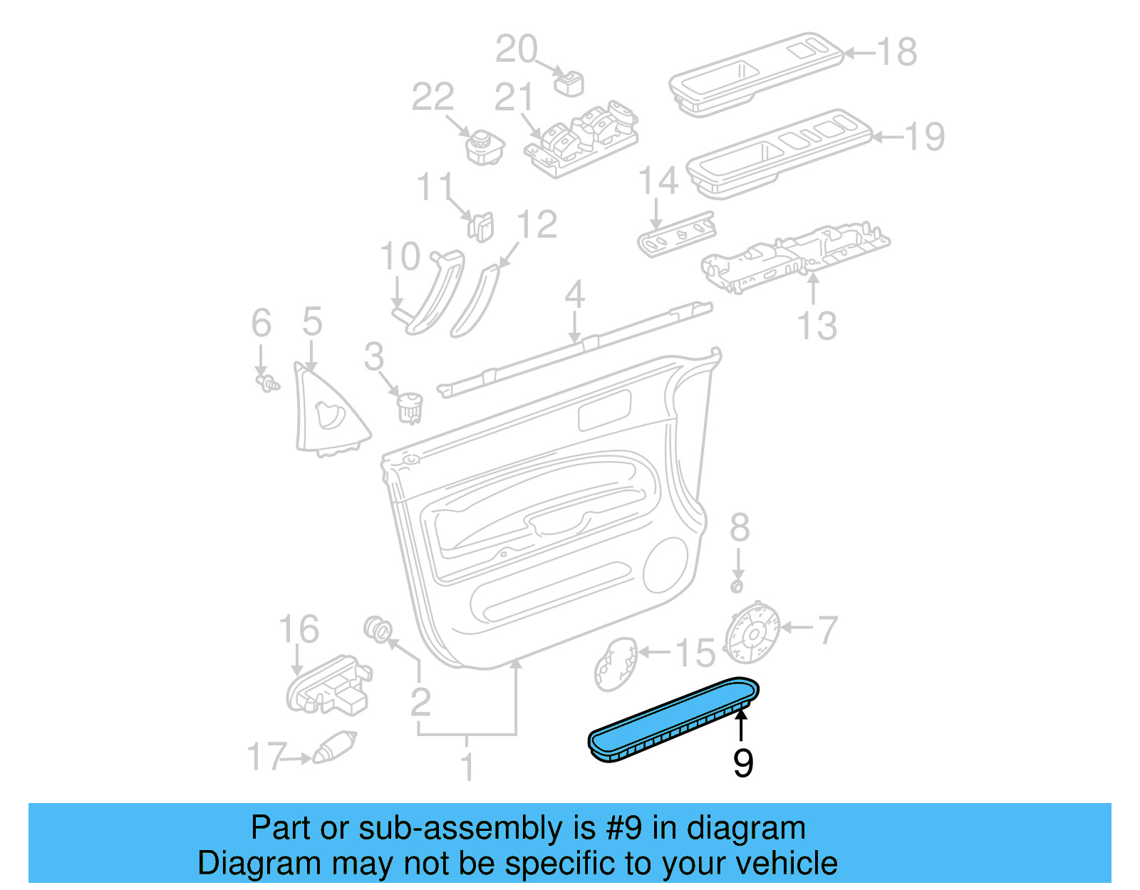 Insert Panel 3B0-868-134-4EW - View 12