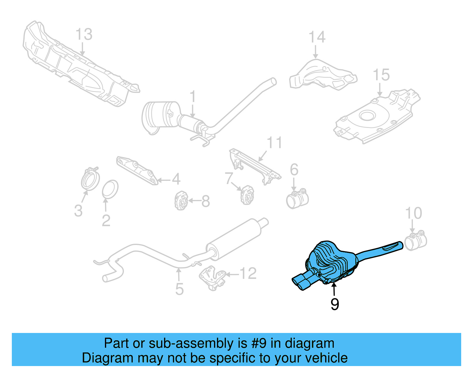 Resonator & Pipe 1K5-253-609-H - View 14