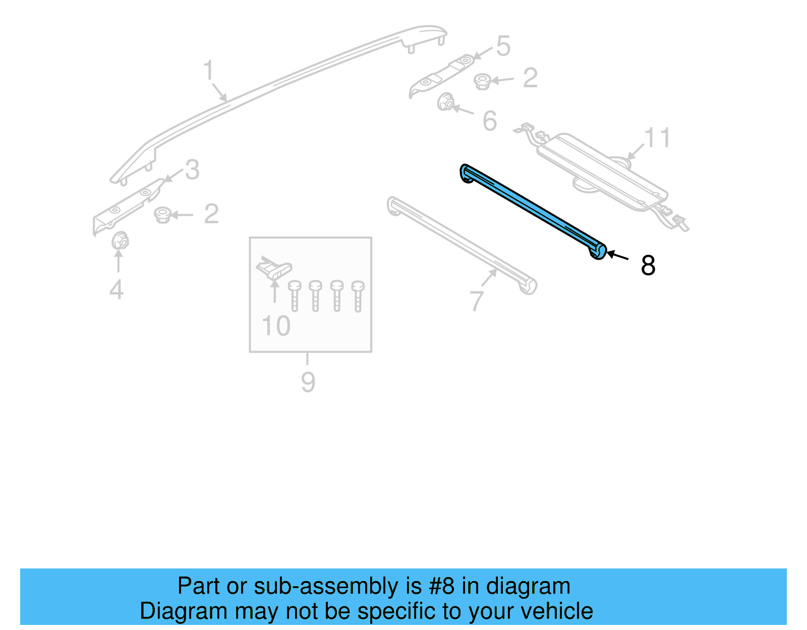 Carrier Bar 5N0-860-028 - View 5