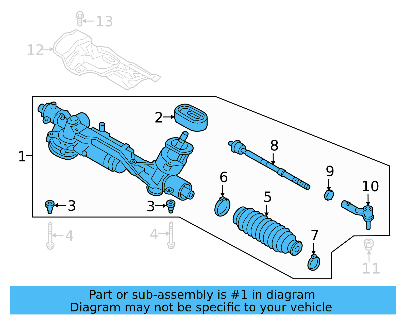 Rack And Pinion Assembly 5Q1-423-062-BX
