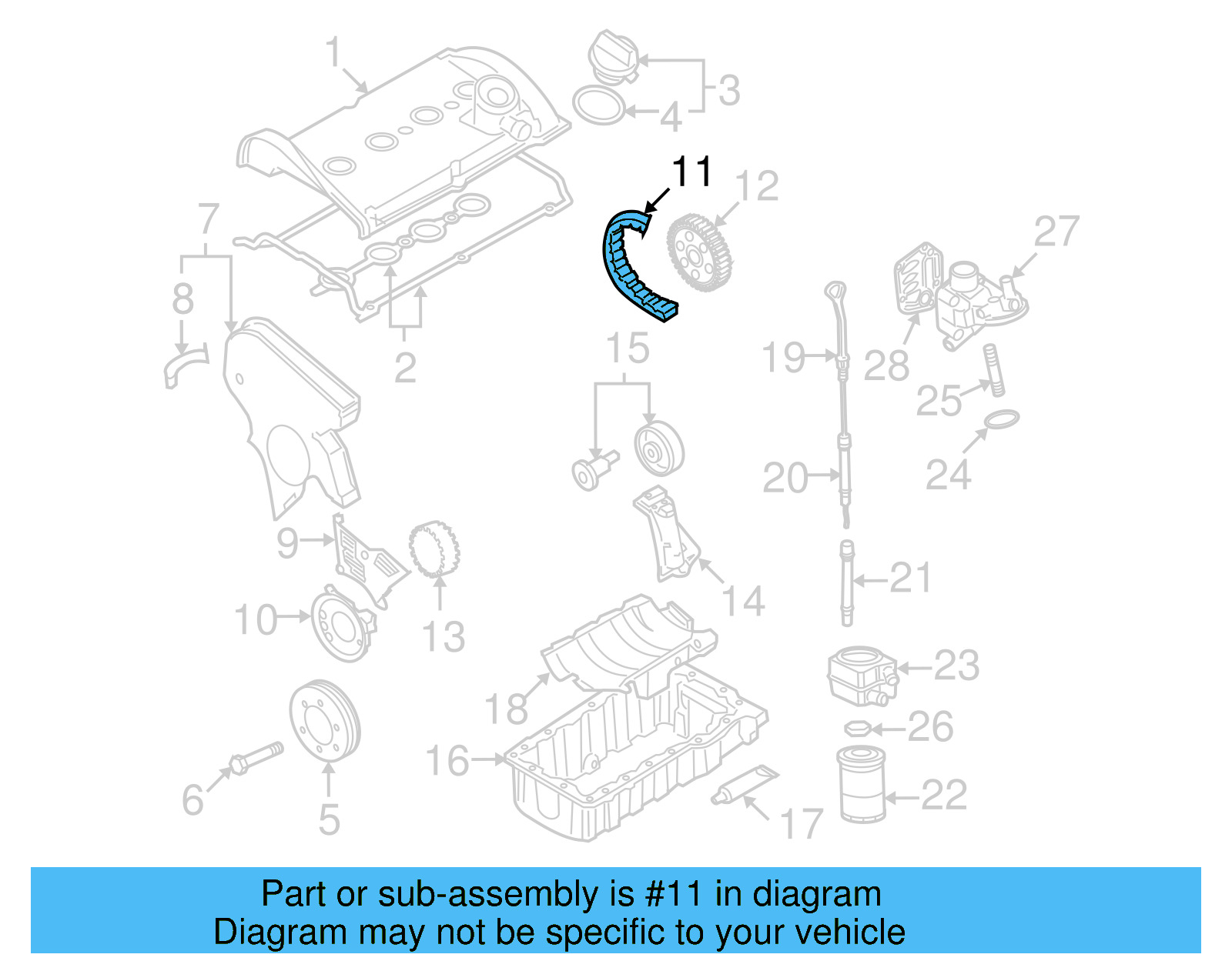 Timing Belt 06B-109-119-A - View 12