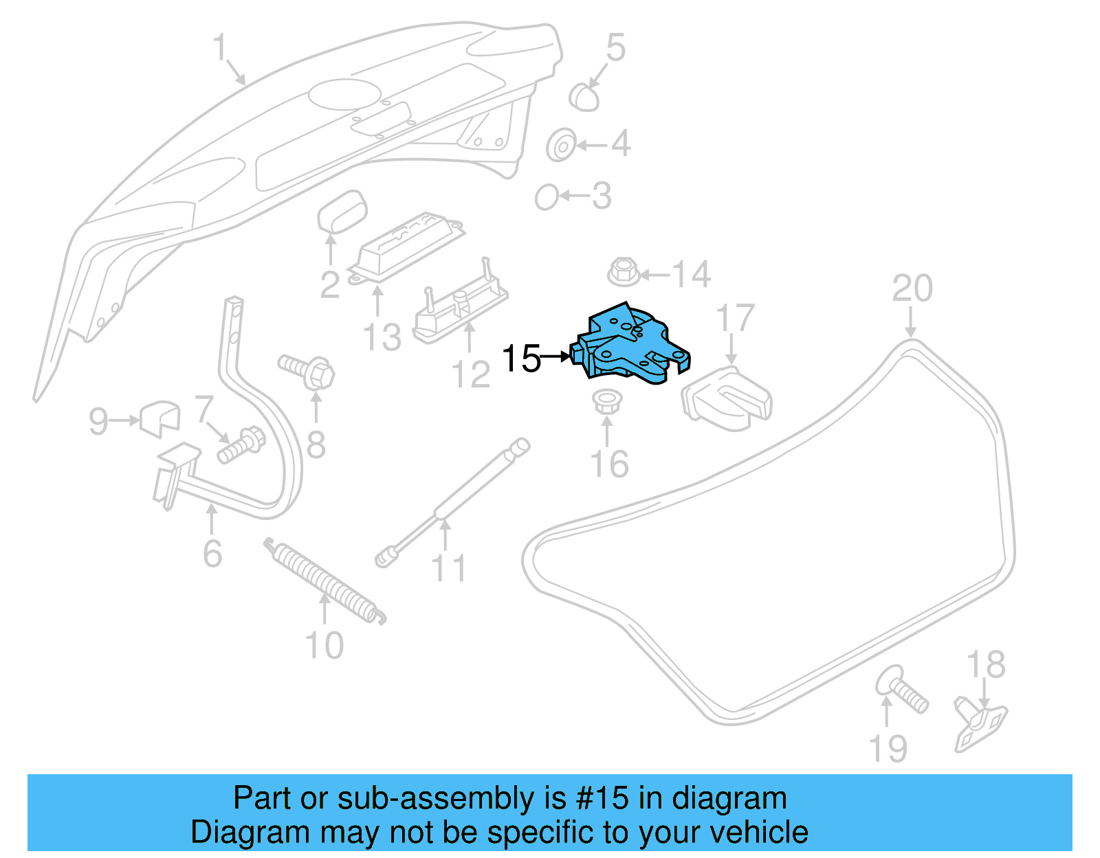 Lock Actuator 561-827-505-C - View 14