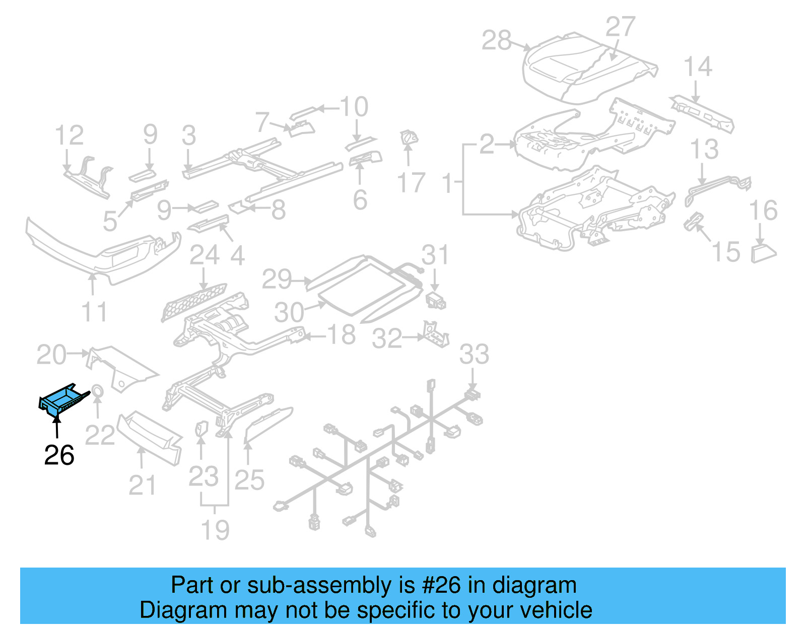 Storage Drawer 7L0882602R7D6 - View 6