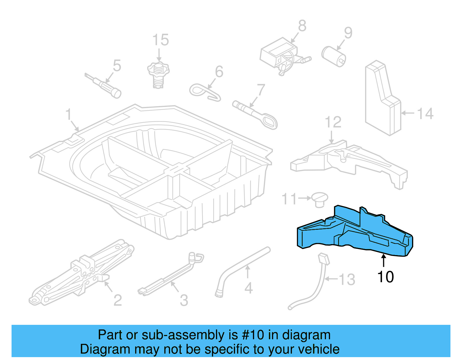 Tool Compartment 5G0-012-115-AF - View 6
