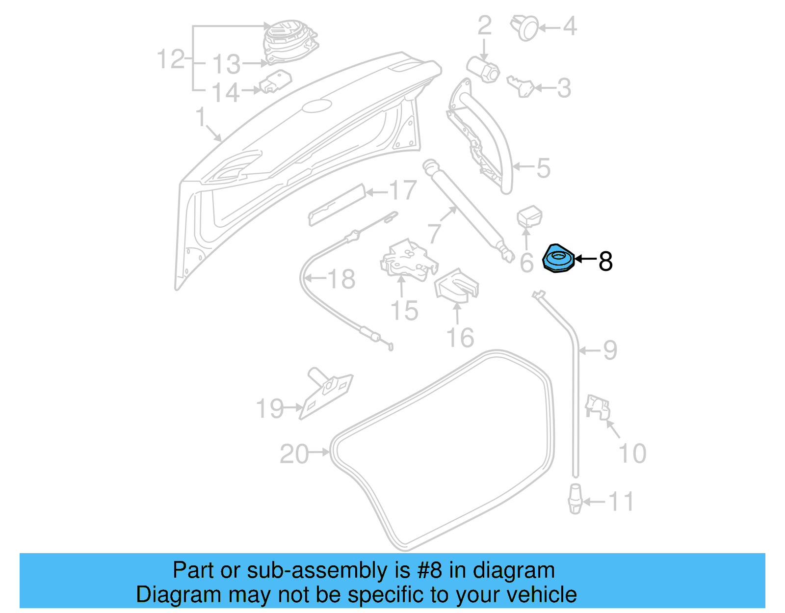 Seal 3C5-827-359-C - View 3