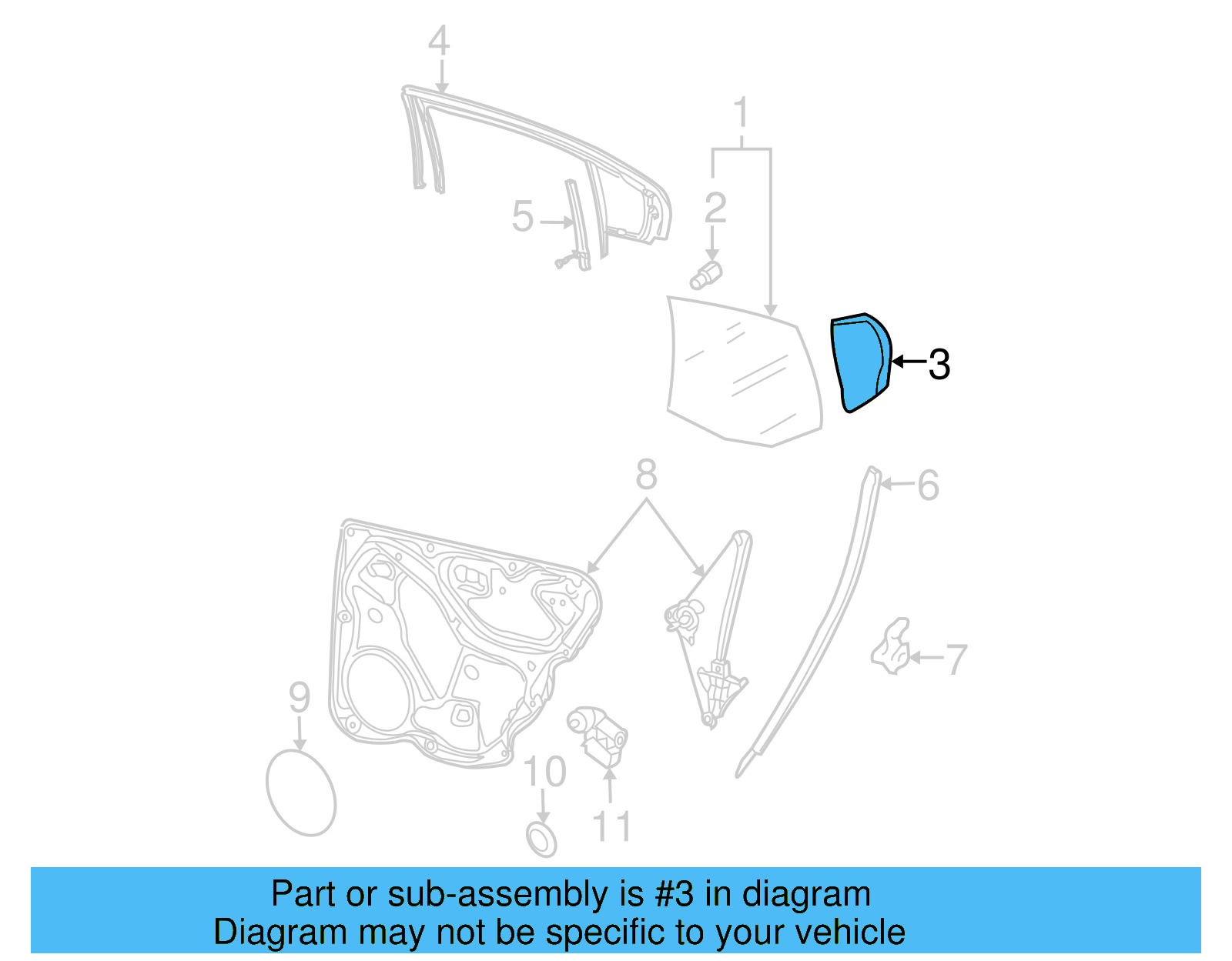 Fixed Glass 3C5-845-215 - View 3