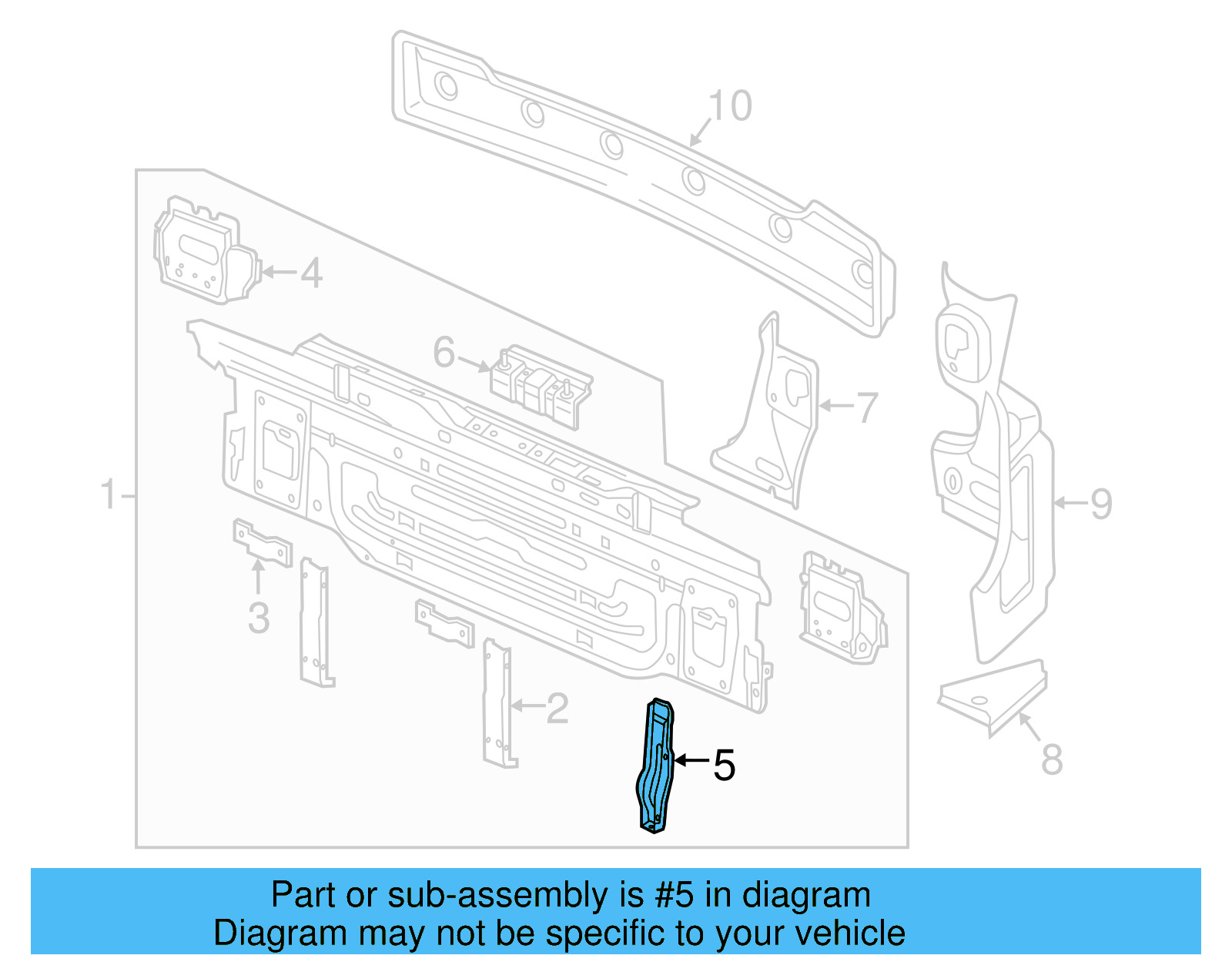 Bumper Bracket 5G6-807-125 - View 7