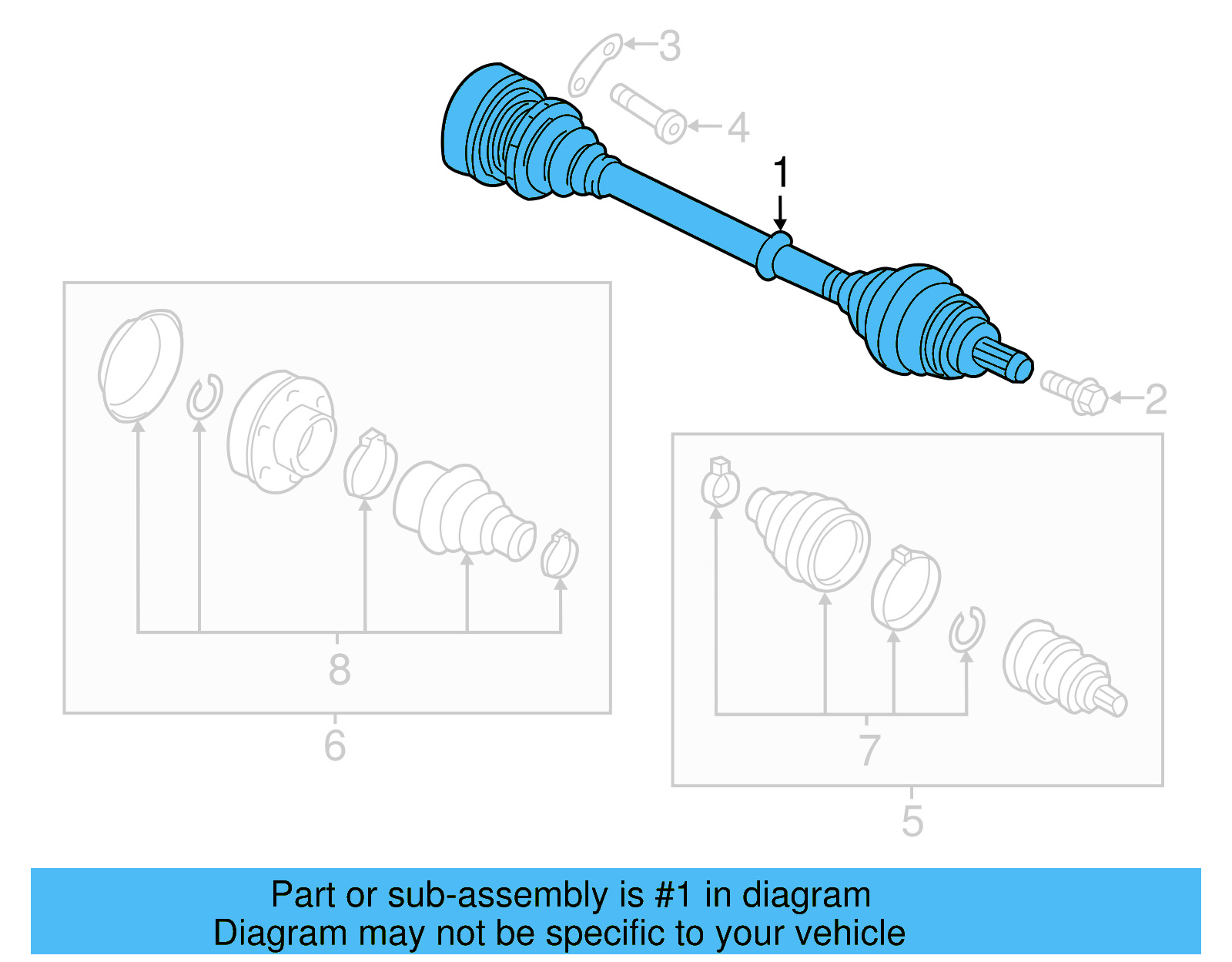 Axle Assembly 5QE-407-271-C