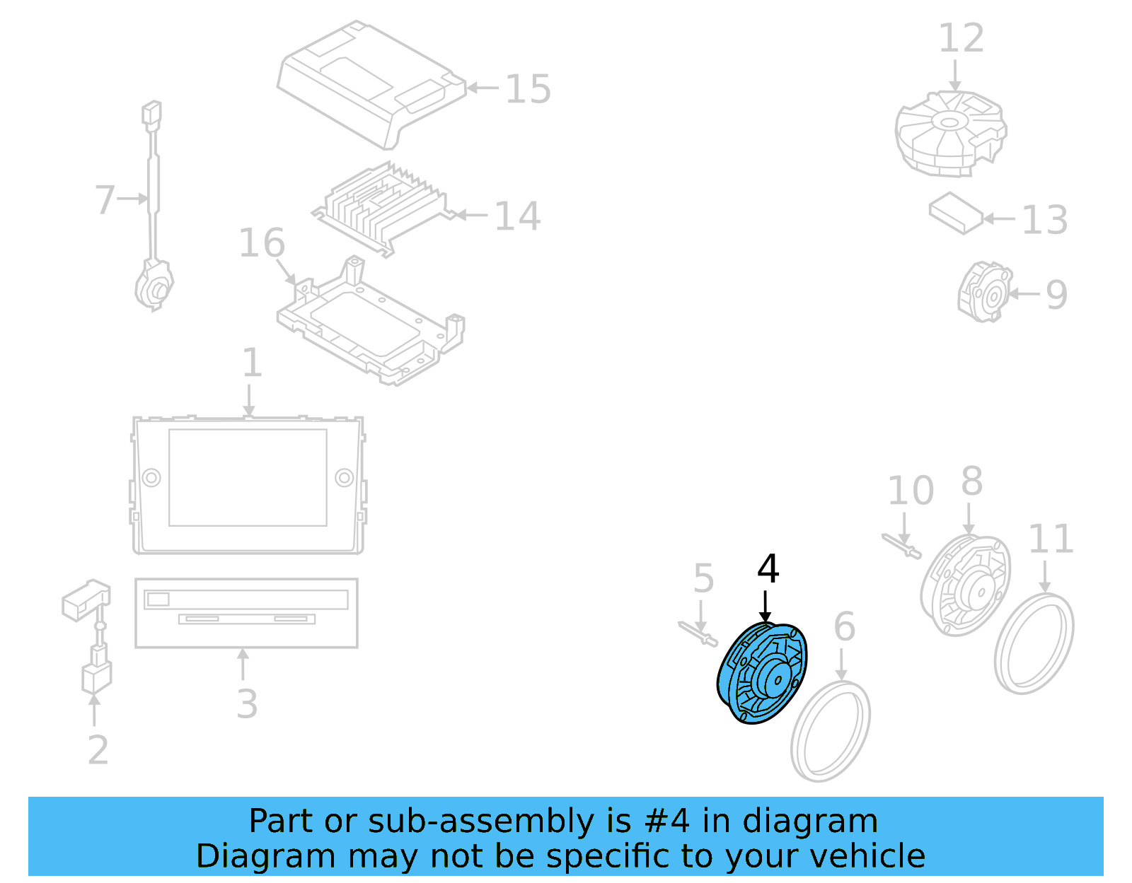 Front Dr Speaker 17A-035-453-A - View 4