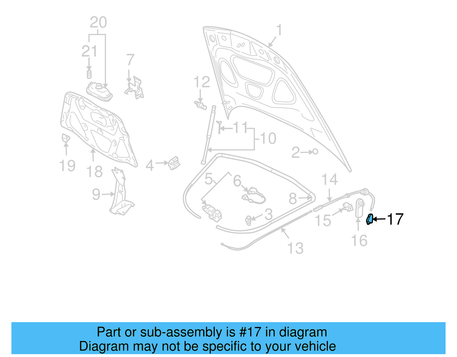 Release Handle Bracket 7L0-823-633-H - View 9