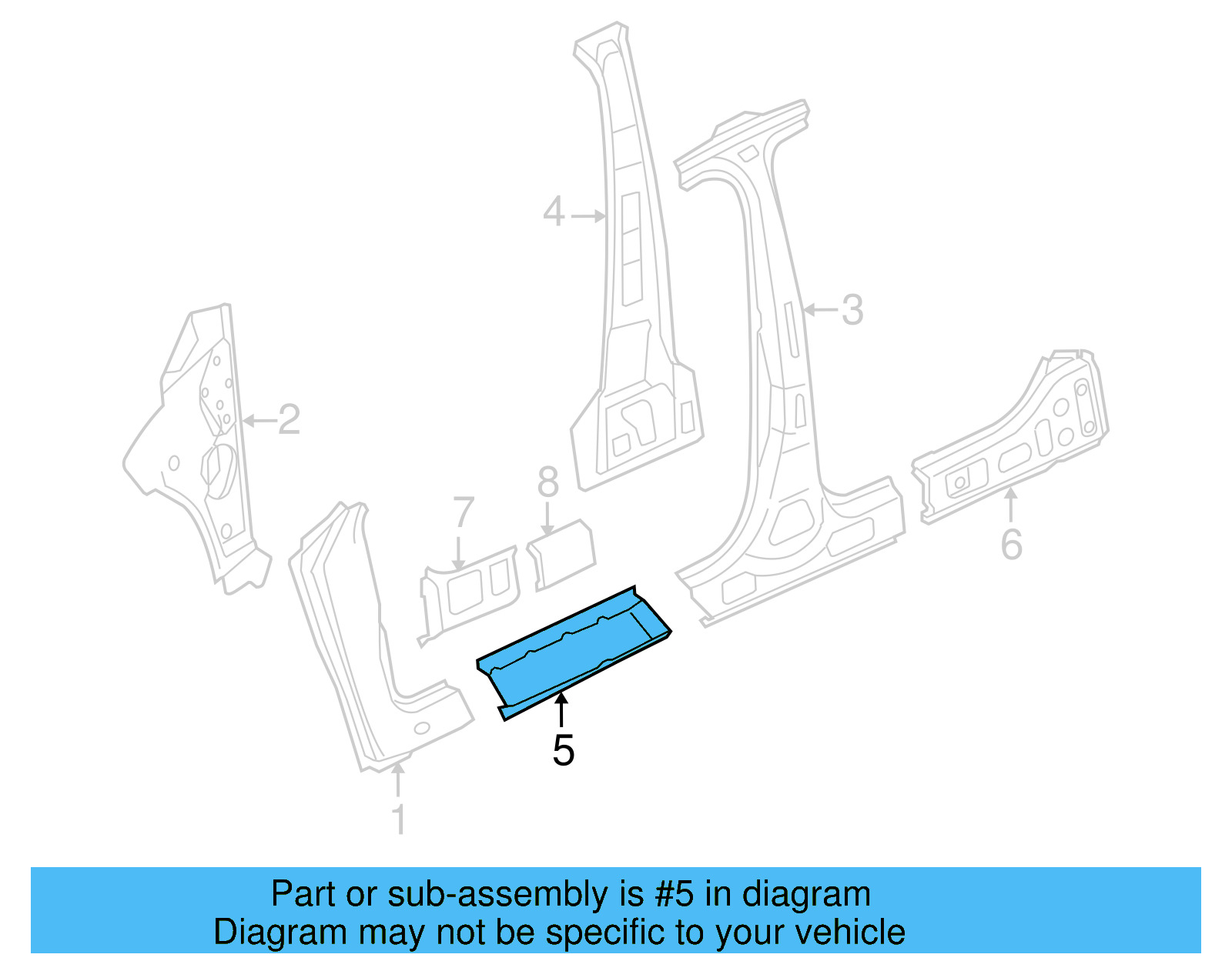 Inner Rocker 3C4-810-610 - View 9