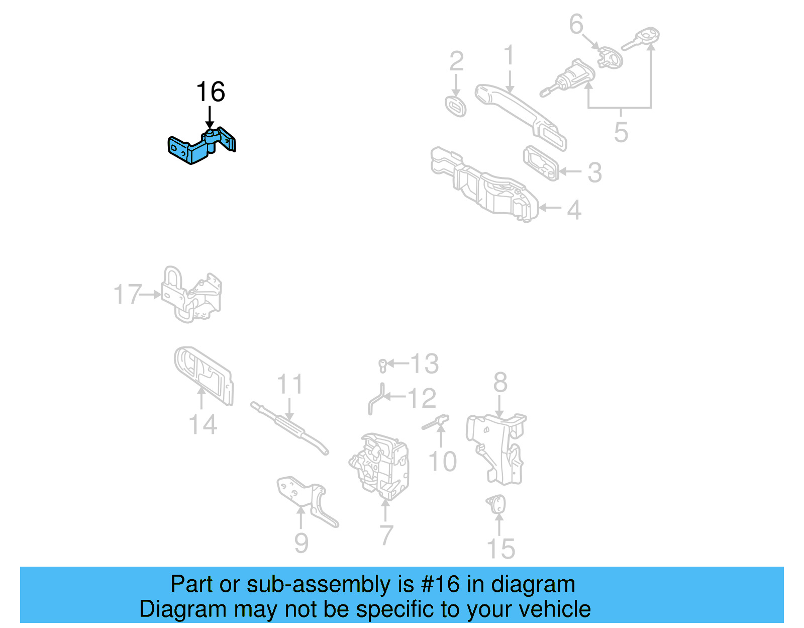 Upper Hinge 6E0-831-402-C - View 14