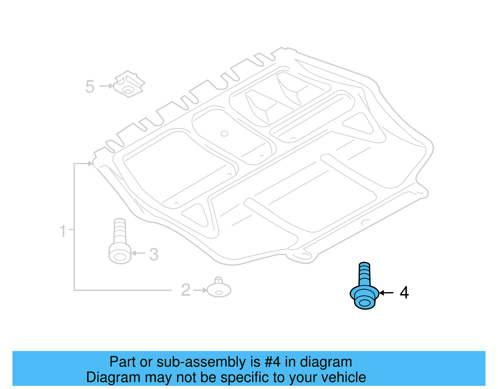 Splash Shield Rear Bolt 1K0-825-951 - View 24