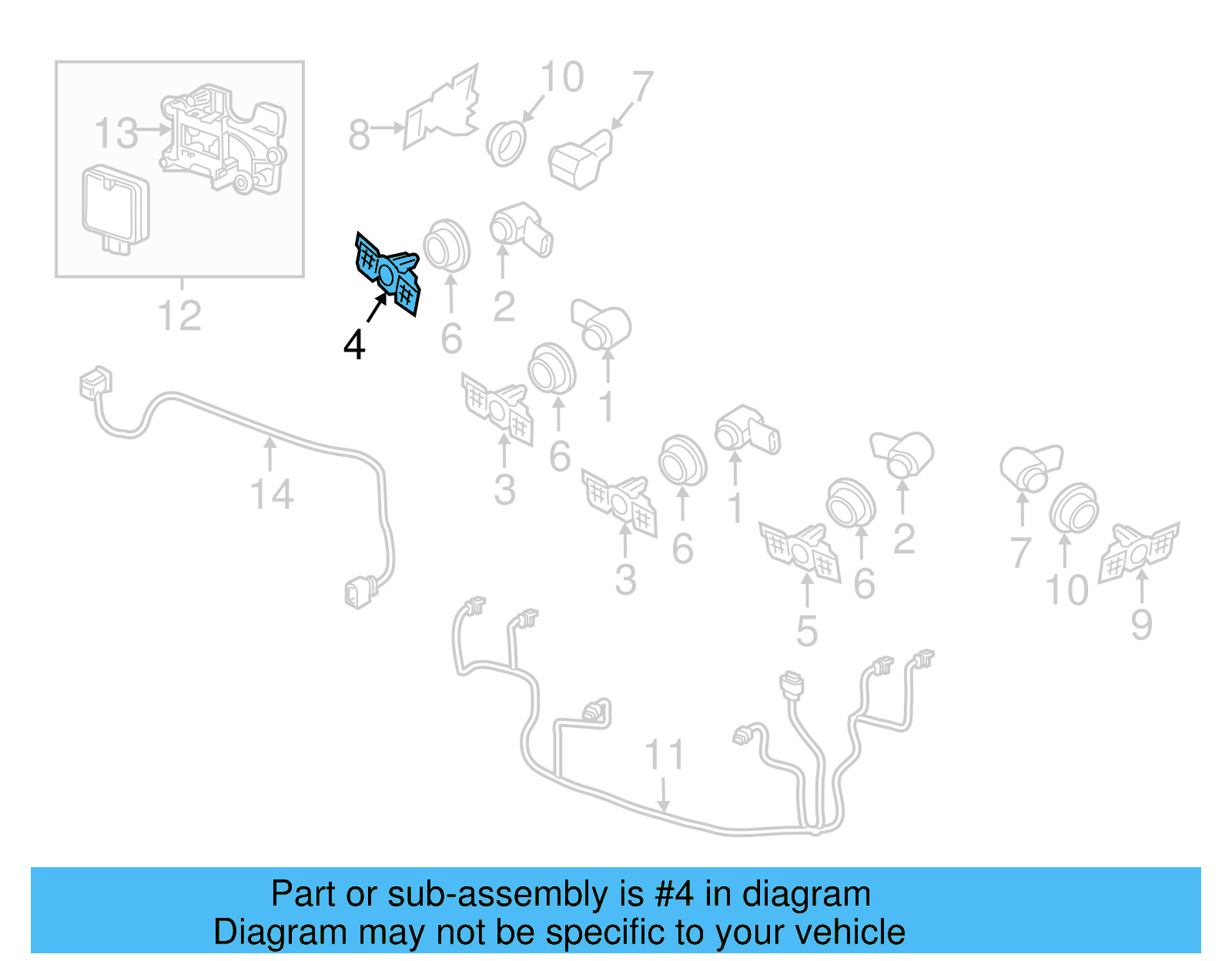 Park Sensor Bracket 561-919-494-B - View 4