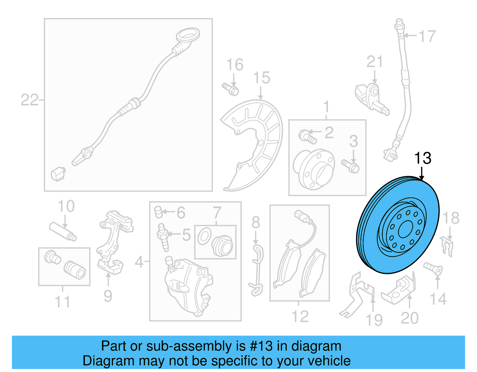 Disc Brake Rotor Front 5C0-615-301-B - View 12
