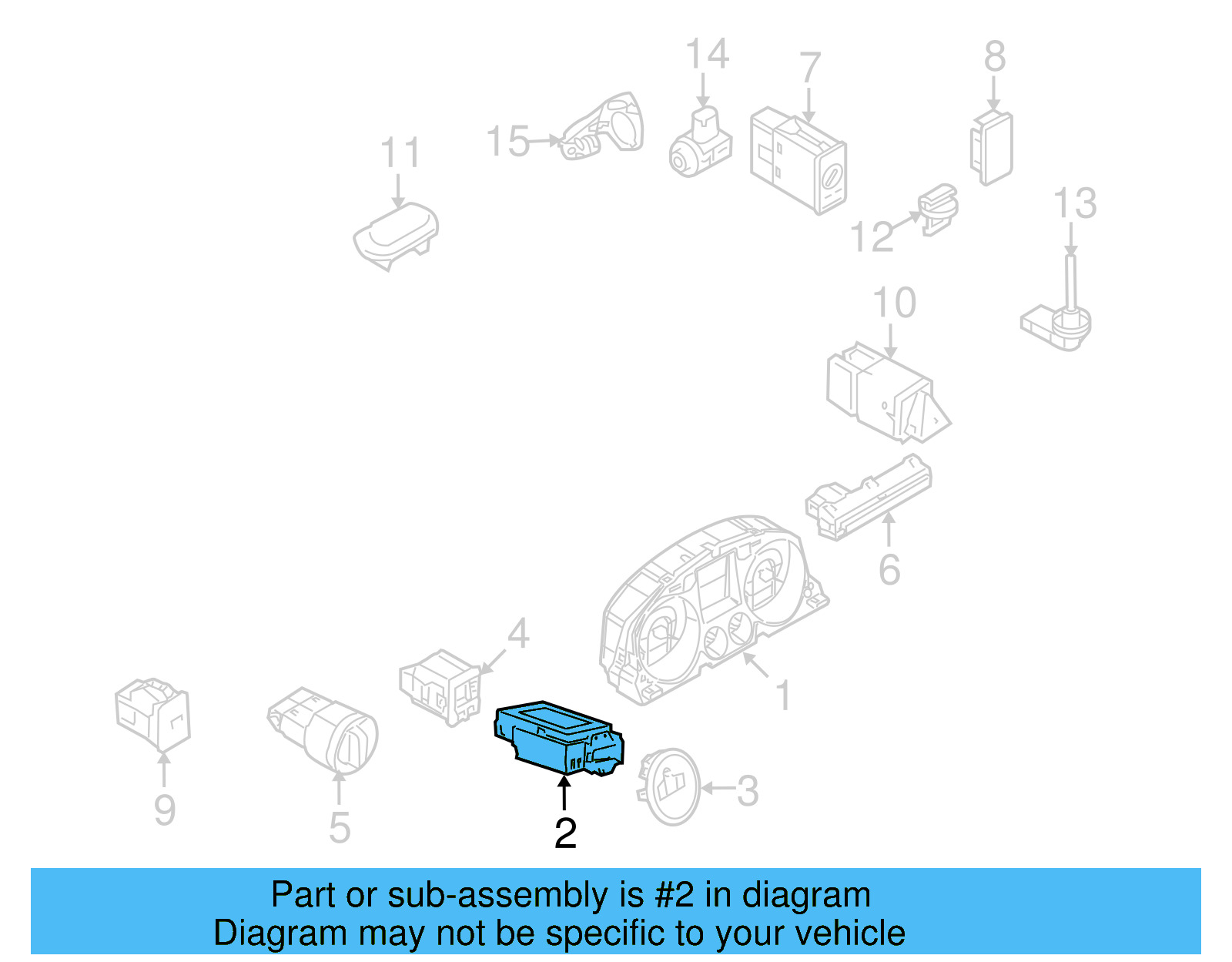 Ignition Switch 3C0-905-843-AC - View 21