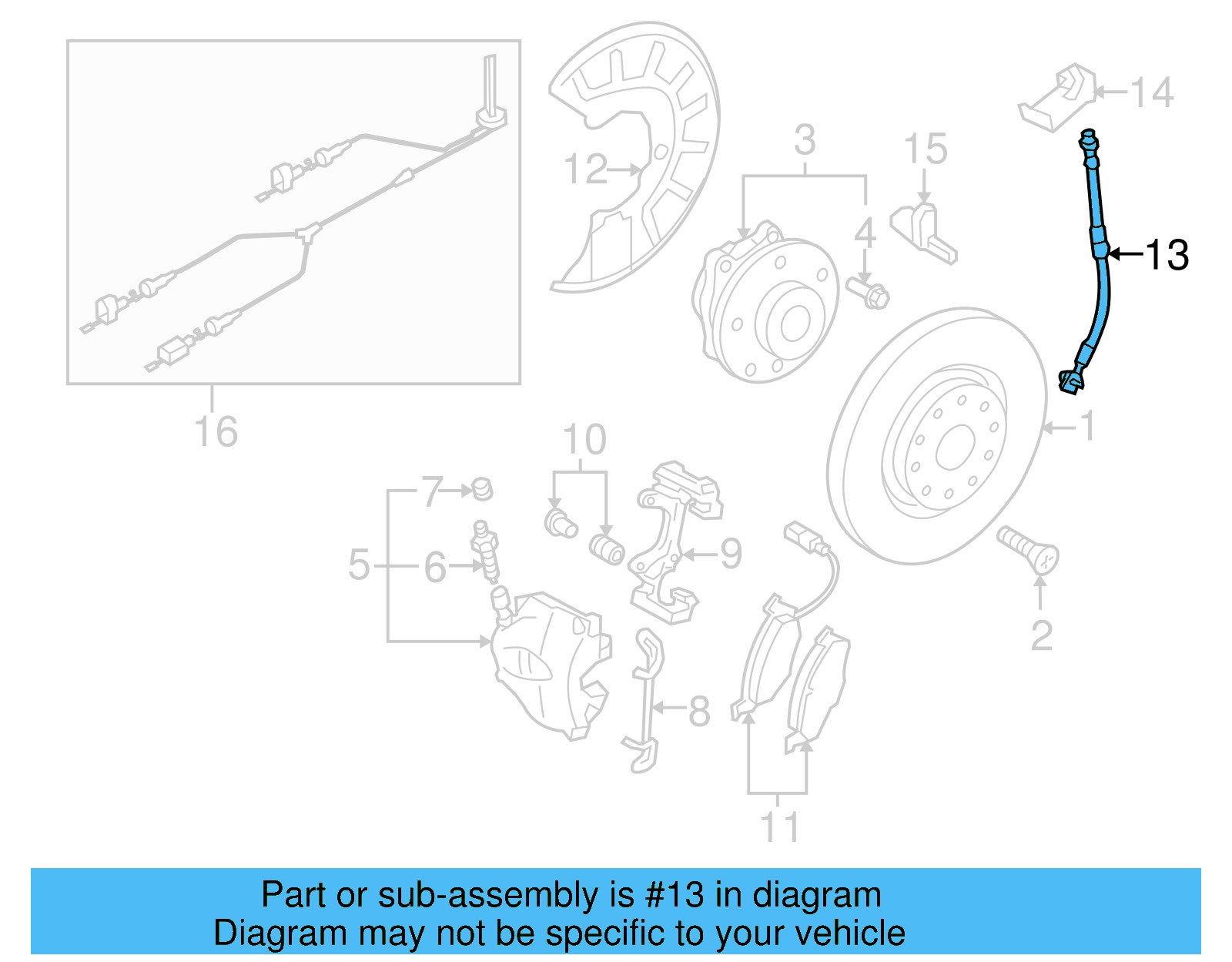 Brake Hose 3AA-611-701-A - View 12
