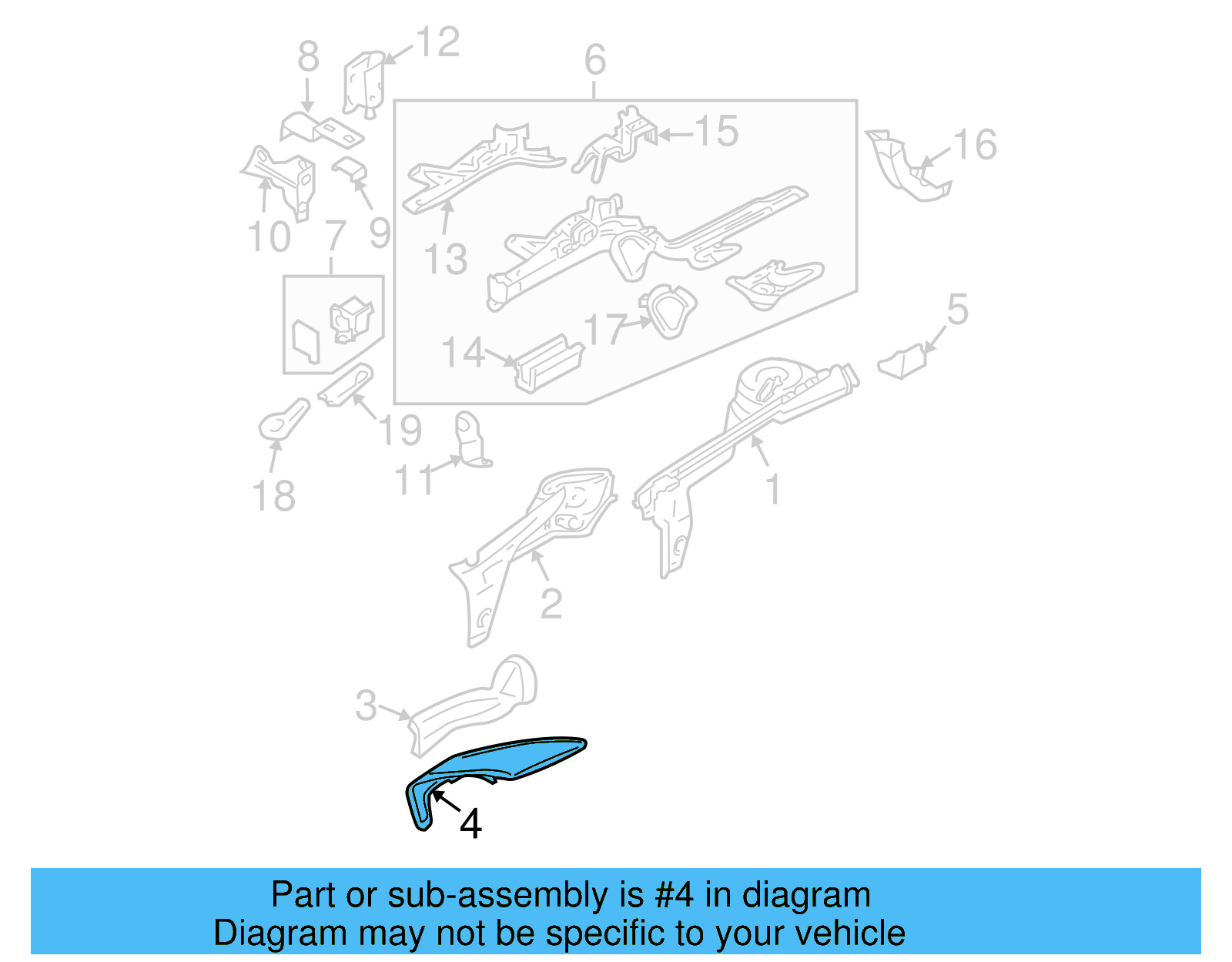 Upper Rail 1C0-809-582-L - View 12