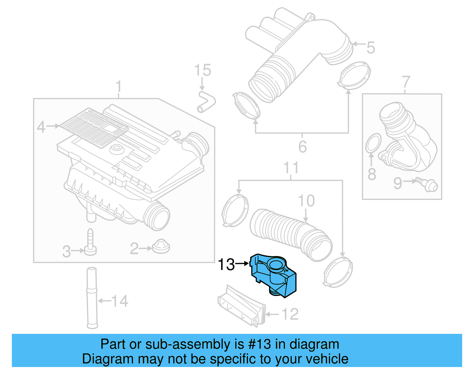 Duct 5K7-805-962-B-9B9 - View 6