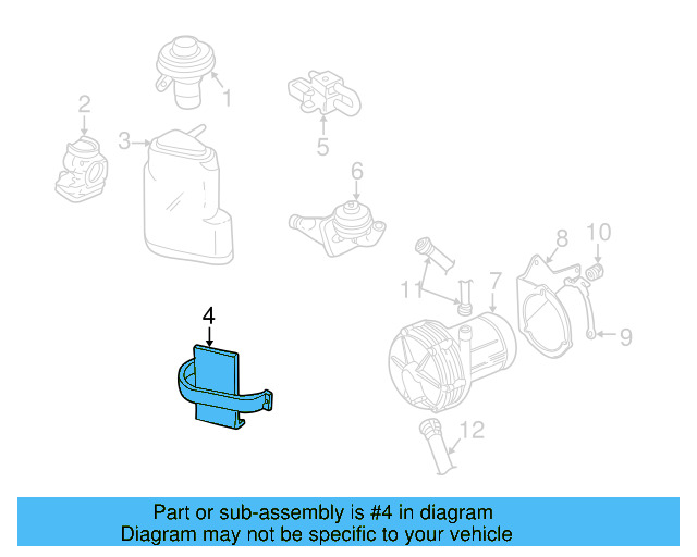 Vapor Canister Bracket 701-201-825 - View 3