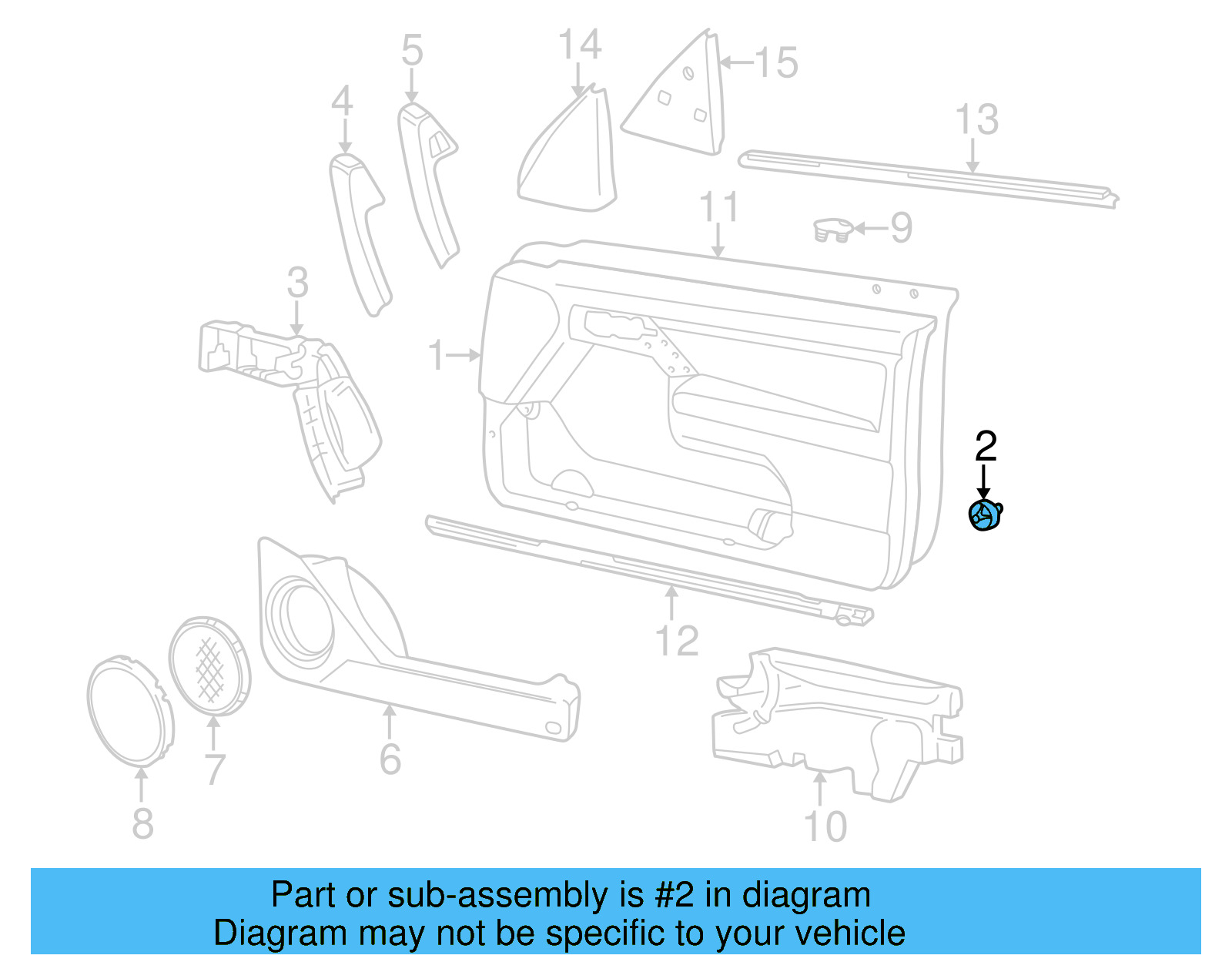 Door Trim Panel Clip 1H0-868-243-B - View 5