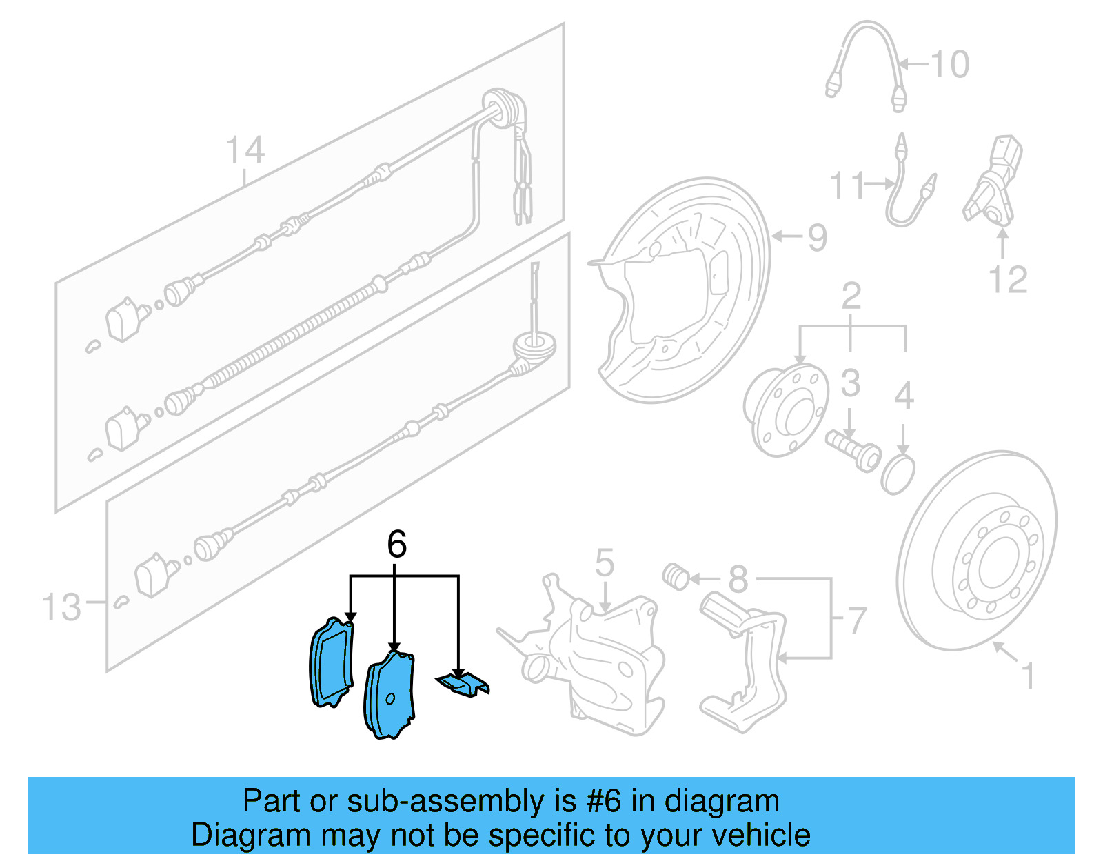 Disc Brake Pad Set Rear 1K0-698-451-H - View 9