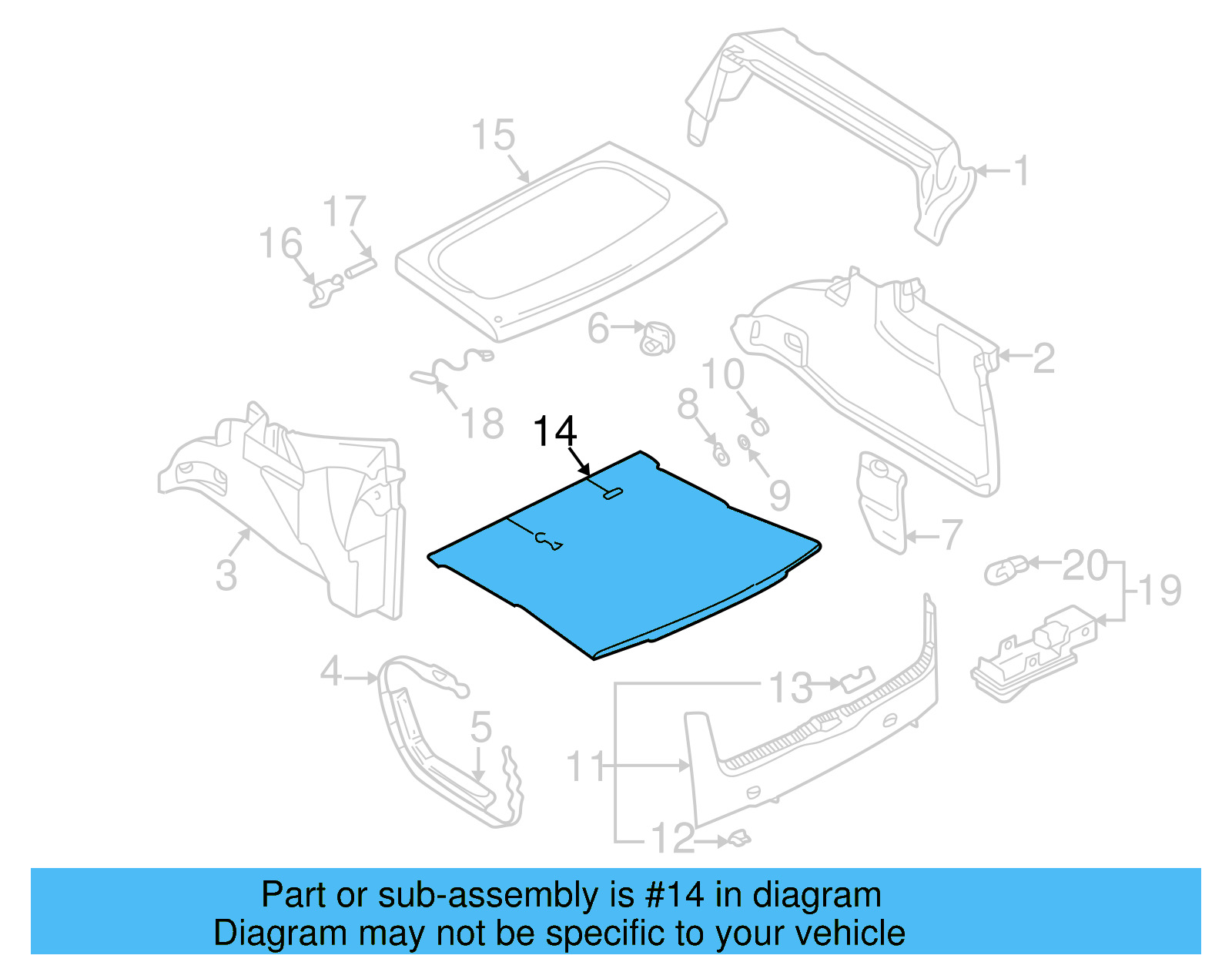 Floor Mat 1J6-863-463-P-8JS - View 5