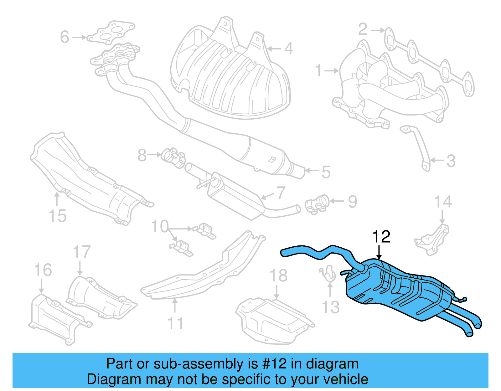 Rear Muffler 1J5-253-609-AF - View 10