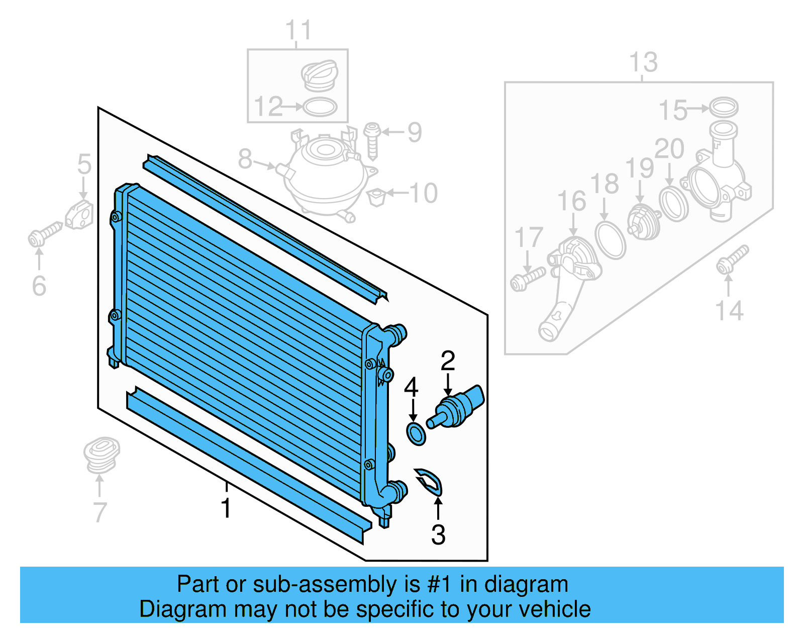Radiator Assembly 5C0-121-251-F - View 5