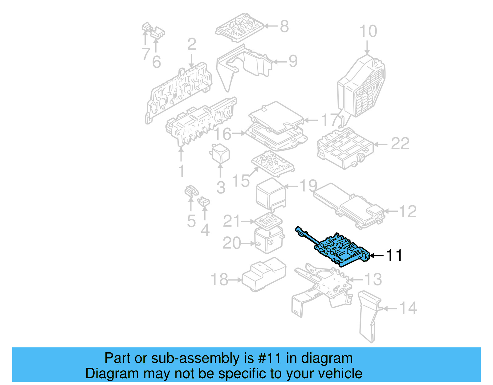 Fuse & Relay Box 1C0-937-617 - View 10