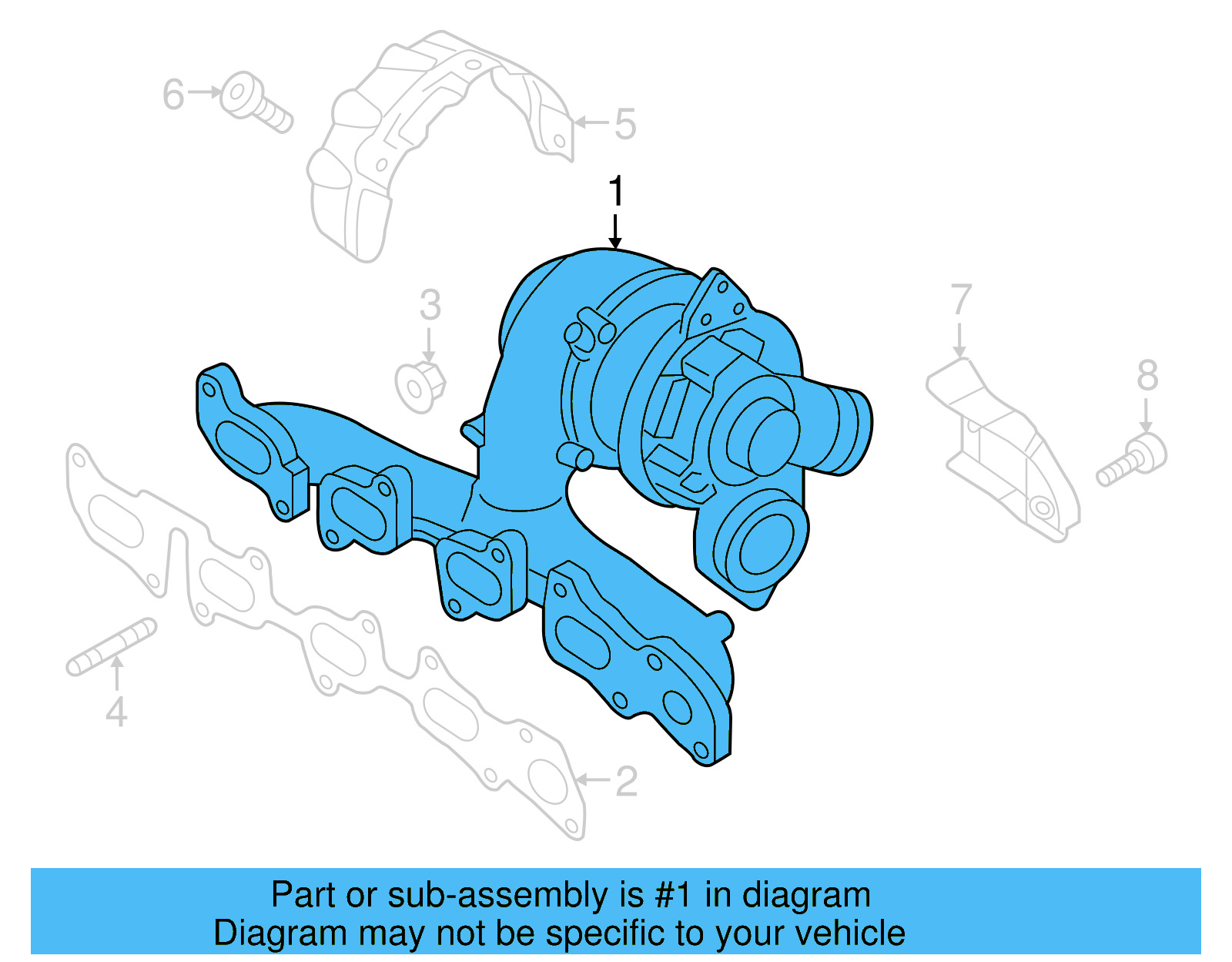 Exhaust Manifold 04L-253-020-M - View 9