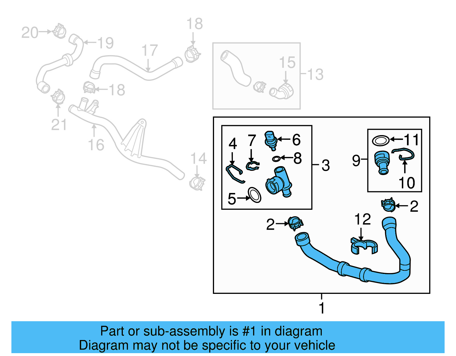 Lower Hose 5Q0-122-051-CT - View 31