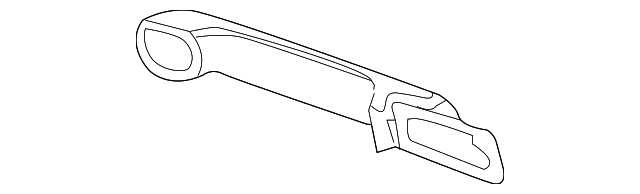 Handle, Outside (Unpainted) 1c0837205gru - View 6