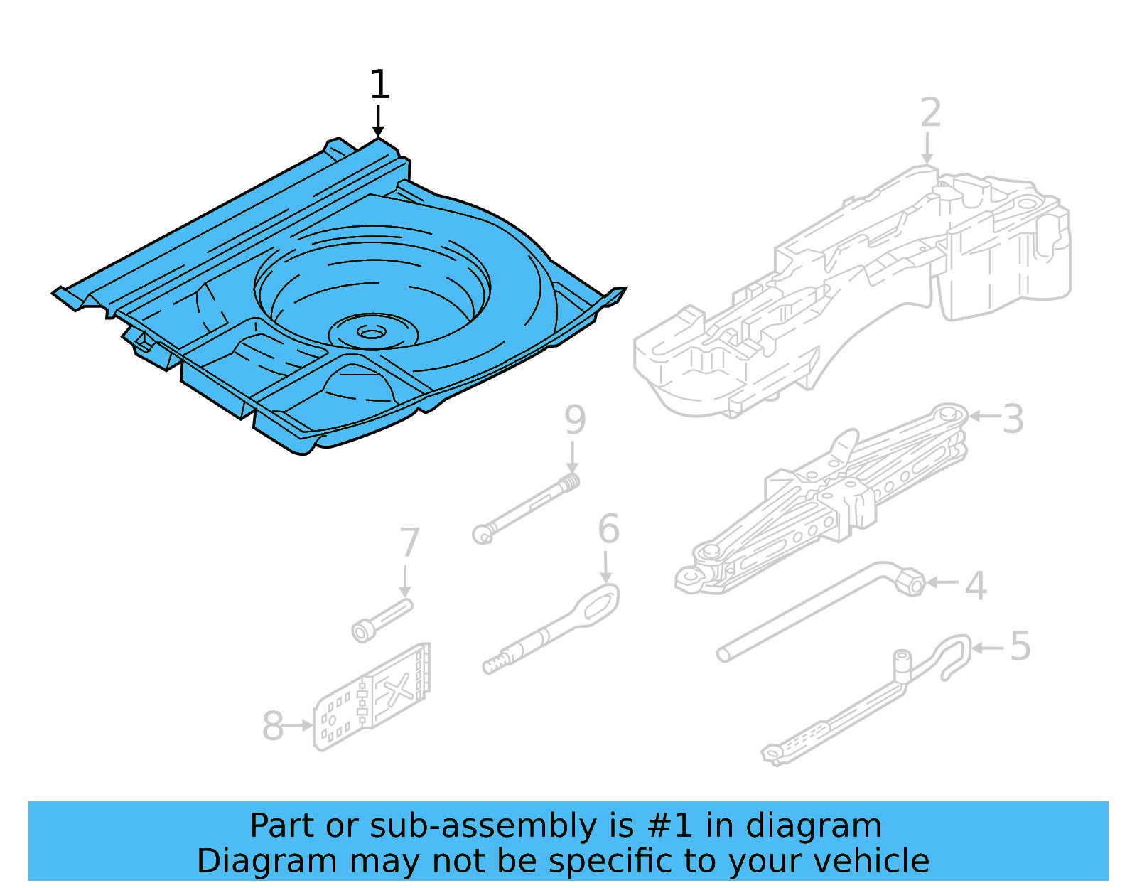 Tool Compartment 3CN-863-007-B-JB1 - View 3