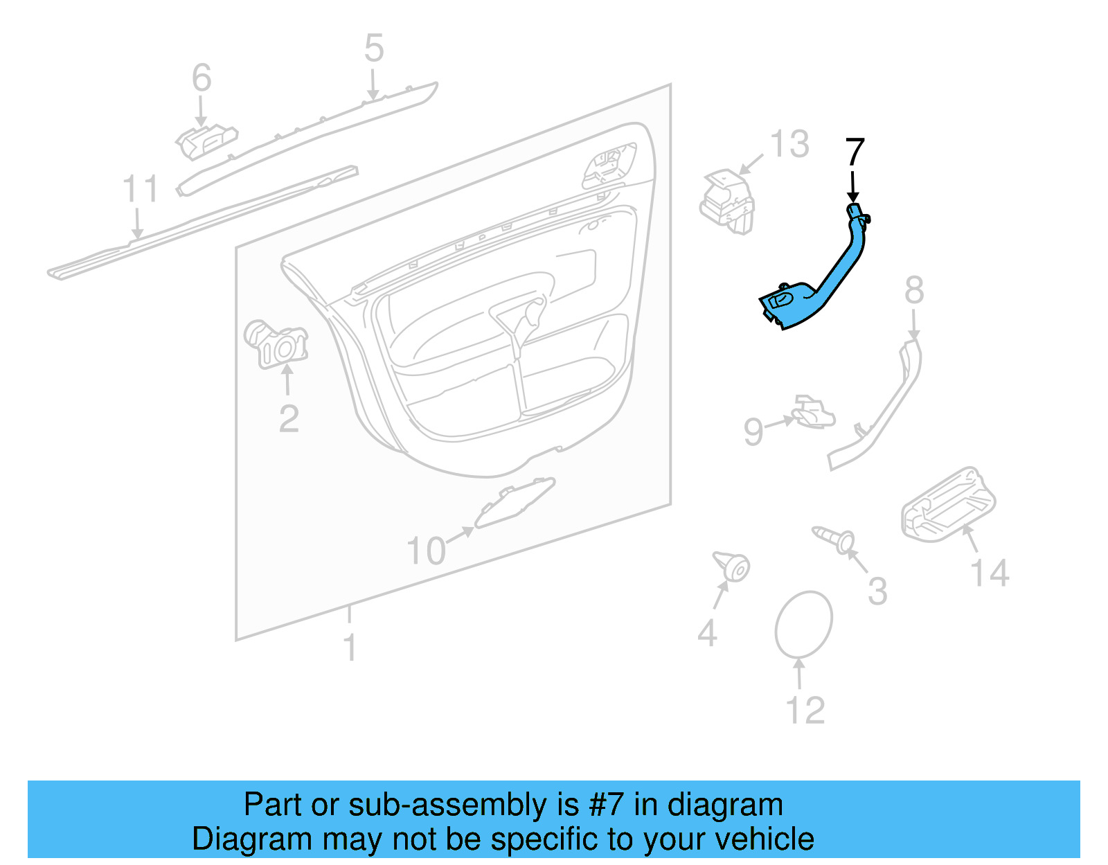 Pull Handle 1K0-868-188-H-81U - View 7