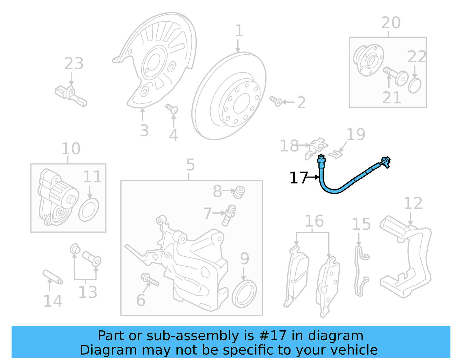 Brake Hose 5QM-611-775-F - View 8