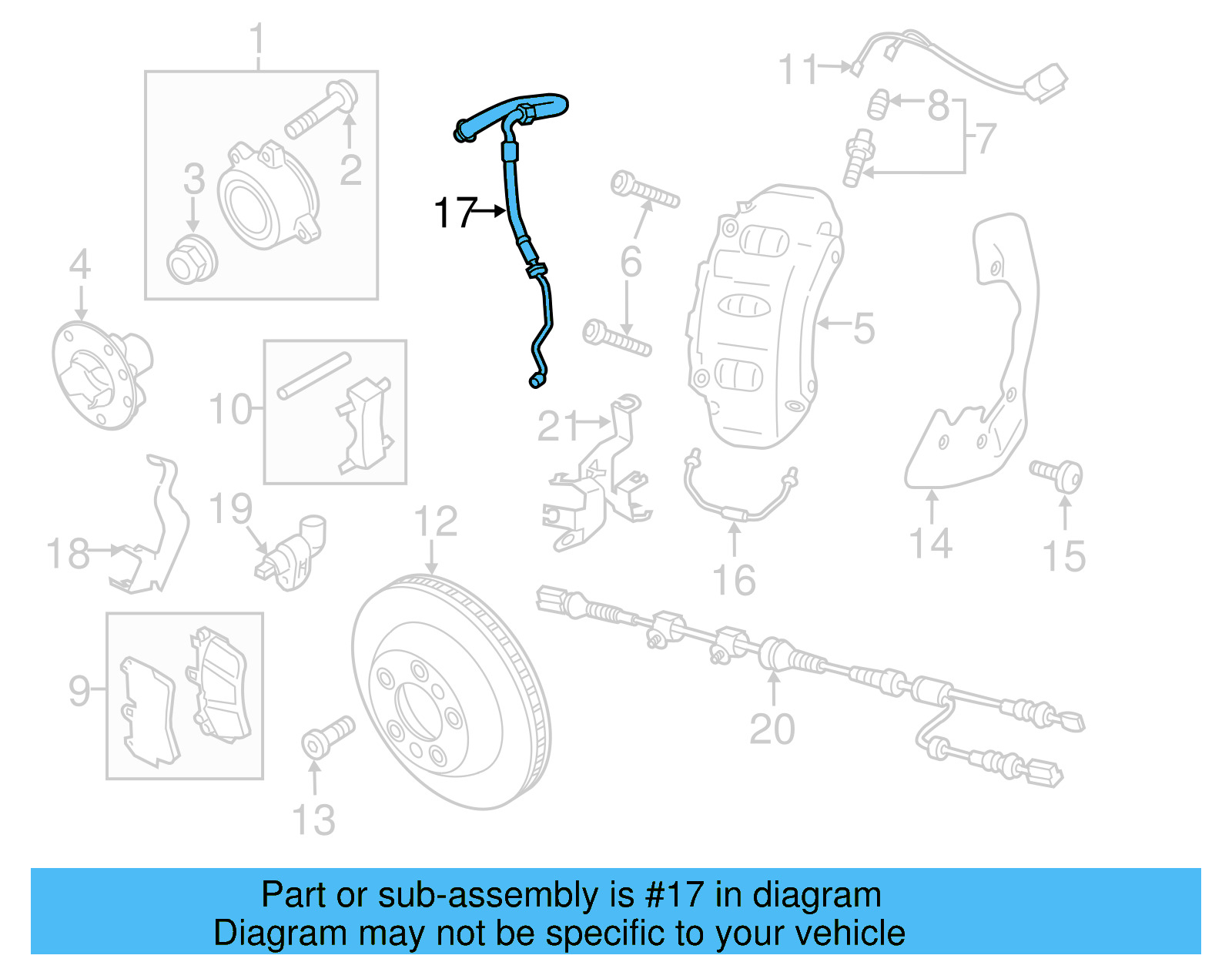 Brake Hydraulic Line 7P0-611-702-B - View 9