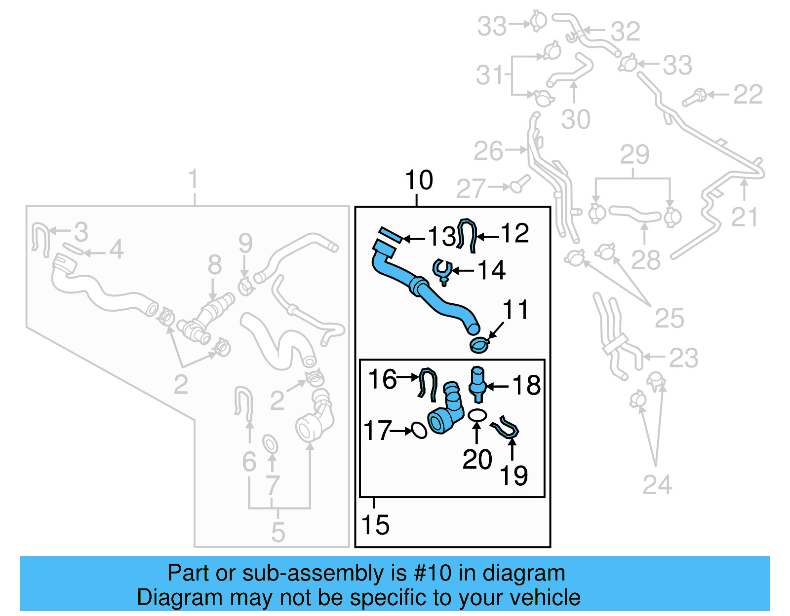 Lower Hose 1K0-122-051-GN - View 26