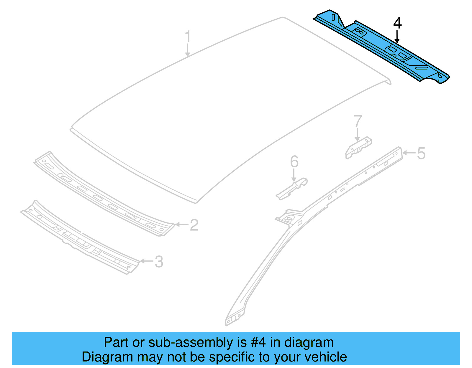 Rear Header 7P6-817-163 - View 5