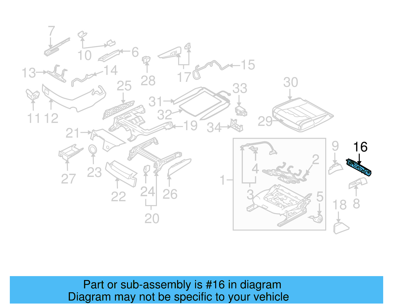 Child Seat Bracket 8E0-813-477-A - View 7